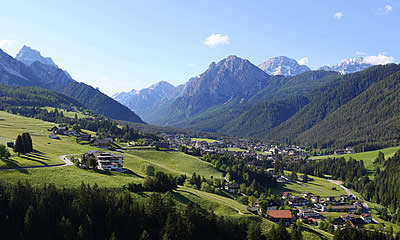 The village of San Vigilio di Marebbe